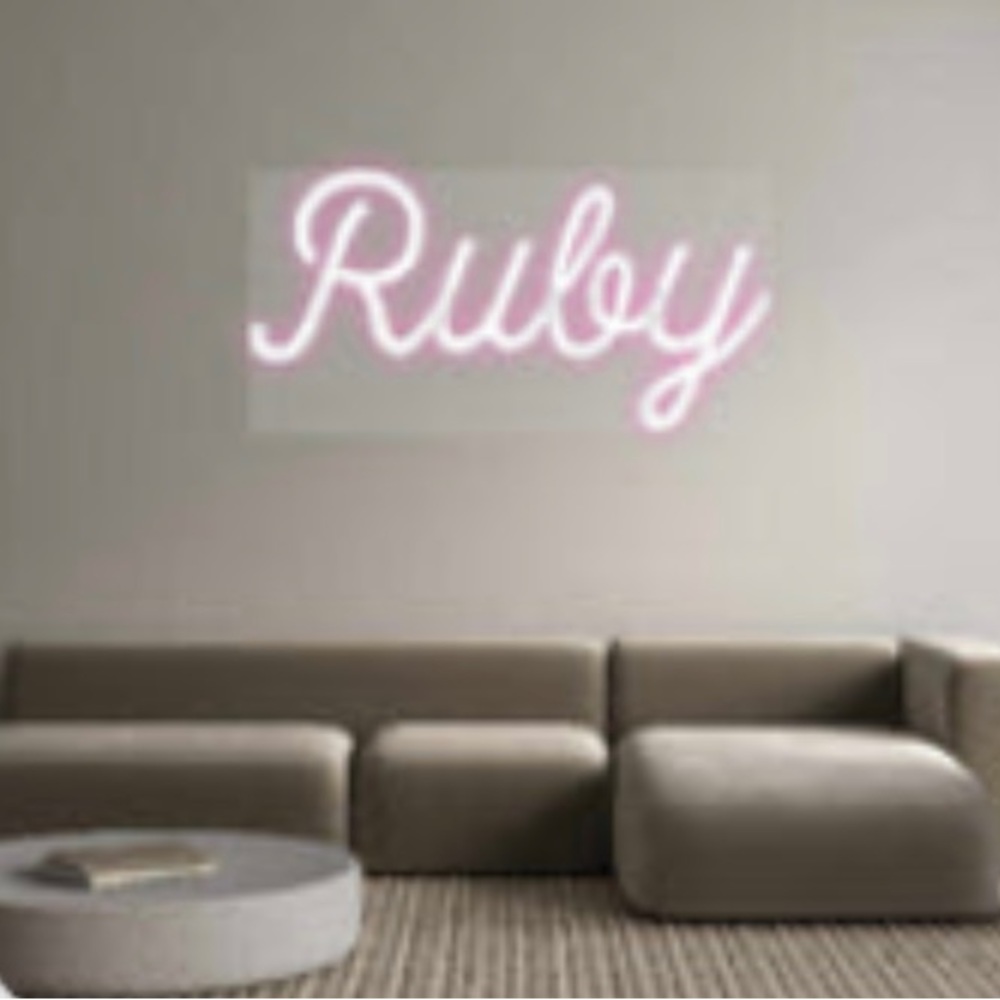 Custom “Ruby” Neon Sign - Picture 2 of 5